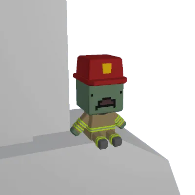 Firefighter Zombie Plush