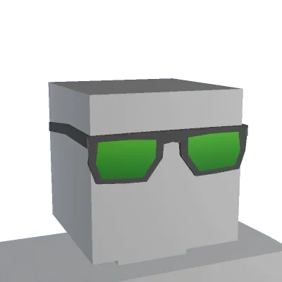 Green Mirrored Glasses