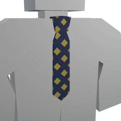 Blue-Yellow Polka Dot Tie - Unturned uncommon cosmetic