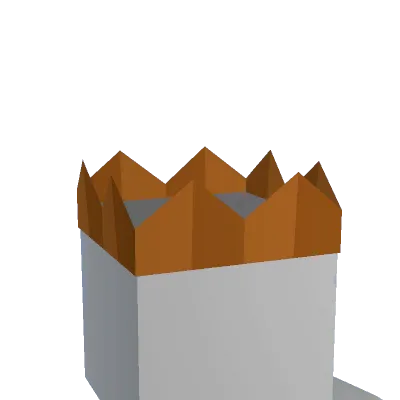 Orange Origami Party Hat - Unturned hat
