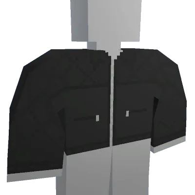 Black Quilted Jacket - Unturned shirt