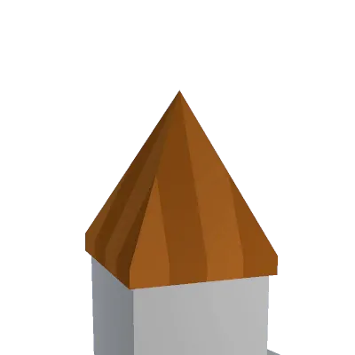Orange Birthday Party Hat - Unturned hat