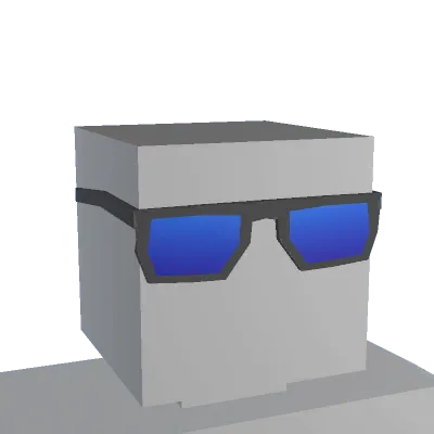 Blue Mirrored Glasses