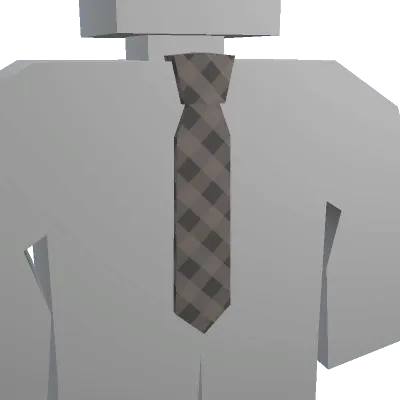 Gray Plaid Tie - Unturned uncommon cosmetic