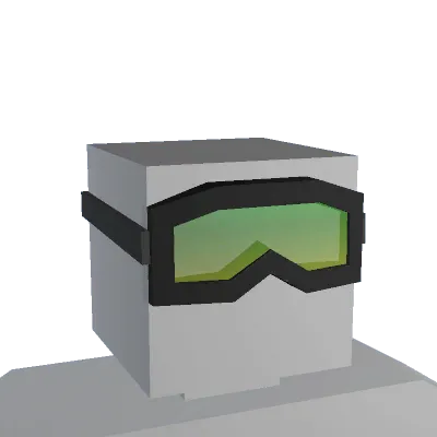 Green Ski Goggles