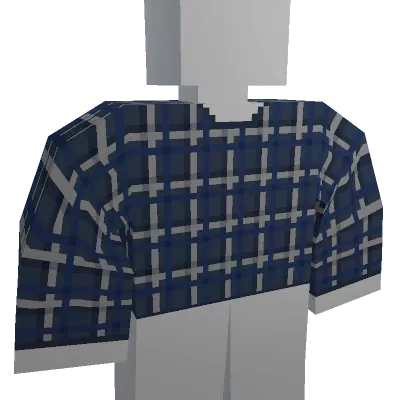 Dark Blue Plaid Shirt - Unturned shirt