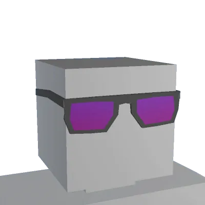 Purple Mirrored Glasses - Unturned uncommon cosmetic